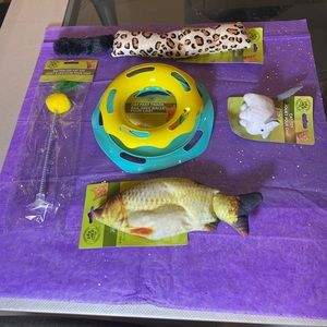 Cat care bundle. 5 brand new toys for your amazing cat.